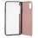 Funda Cromada con Tapa Oro Rosa para iPhone X