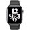 Bracelet à maillons en cuir noir Apple 40 mm taille M/L pour Apple Watch