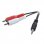 Cable Audio Mini Jack 3.5mm Macho 2 x RCA Macho 5ms