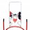 Funda Colgante Transparente Oficial de Disney Mickey y Minnie Beso Clásicos Disney para iPhone 8