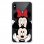Funda Oficial de Disney Mickey y Minnie Fondo Negro para iPhone X