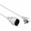 Hama Schuko Extension Câble d'Alimentation 3m Blanc