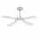 Mimax Meltemi Ventilador de Techo con Luz LED y Mando 35W Cromo