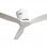 Fabrilamp Aguilon Ventilateur de Plafond et Télécommande 39W Blanc