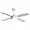 Ventilateur de plafond Fabrilamp Nevery avec éclairage LED et télécommande, pales réversibles, 65 W, blanc/hêtre