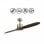 Fabrilamp Leste Ventilador de Techo y Mando 36W Roble