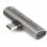 StarTech Adaptador de Audio y Carga USB-C Macho/Hembra Plata