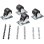 Startech Pack 4 Ruedas M6 2" para Armarios Rack