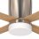 Sulion Cabanna Ventilador de Techo con Luz y Mando 50W Níquel/Madera