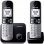 Telefoni cordless Panasonic KX-TG6852SPB Duo neri