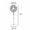 Fabrilamp Calma Ventilador de Pie con Mando 45W Negro