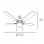 Fabrilamp Orión Ventilador de Techo con Luz 56W Roble