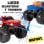 New Bright Monster Truck Coche Eléctrico 4x4 Azul/Rojo