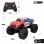 New Bright Monster Truck Coche Eléctrico 4x4 Azul/Rojo