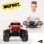 New Bright Monster Truck Coche Eléctrico 4x4 Azul/Rojo