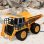 New Bright Mega Dump Truck Camión Eléctrico Amarillo