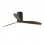 Faro Mini Tube Fan Ventilateur de Plafond avec Commande 32W Noir Mat/Bois