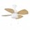 Faro Mediterráneo Ventilador de Techo con Luz Aspas Reversibles 46W Blanco/Arce