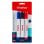 Kathay Pack marqueurs pour tableau blanc pointe 3 mm bleu/noir/rouge