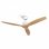 Mellerware Brizy Ventilador de Techo con Mando 45W Madera Clara