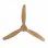 Mellerware Brizy Ventilador de Techo con Mando 45W Madera Clara