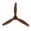 Mellerware Brizy Ventilador de Techo con Mando 45W Madera Oscura