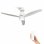Mellerware Brizy Bright Ventilador de Techo con Luz y Mando 45W Blanco