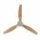 Mellerware Brizy Bright Ventilador de Techo con Luz y Mando 45W Madera Clara