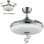Fabrilamp Jazz Ventilador de Techo con Luz y Mando 25W Blanco