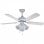 Fabrilamp Garbín Ventilador de Techo con Luz 52W Blanco