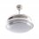 Fabrilamp Selene Ventilador con Luz LED y Mando 25.2W Níquel