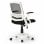VS Venta-Stock Ergomax Silla de Oficina Reclinable Blanco/Negro