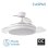 Fabrilamp Bayomo Ventilador de Teto com Luz e Comando 32W Branco