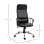 Vinsetto Silla de Oficina Giratoria con Altura Ajustable Negra