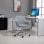 Vinsetto Silla de Oficina Giratoria Gris Claro