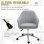 Vinsetto Silla de Oficina Giratoria Gris Claro