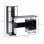 Homcom Mesa de Escritorio para PC 133x55x123cm Negro/Gris
