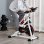 HomCom Bicicleta Estática Blanco/Rojo