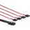 Inline Cable Interno Mini-SAS SFF8087 a 4xSATA 75cm Rojo