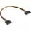 Inline Cable Extensor Alimentación SATA Macho/Hembra 30cm
