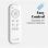 Universal Blue Vento Ventilador de Techo WiFi con Luz LED y Mando Aspas Reversibles 70W Rojo/Madera/Blanco