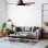 Universal Blue Levante 4048B Ventilador de Techo con Luz LED y Mando Aspas Reversibles 60W Negro/Madera