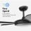 Universal Blue Ibe 4042 Ventilador de Techo con Luz LED y Mando 55W Negro