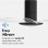 Universal Blue Pruga Ventilador de Techo con Luz LED y Mando 60W Negro/Transparente