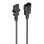 Ewent Cable de Alimentación Alargador C14 a C13 Macho/Hembra 1.8m Negro