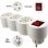 Extrastar Adaptador Tres Tomas Schuko con Interruptor Blanco