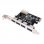 Donkey Pc DONKPCIE4P Tarjeta PCIe 4 Puertos USB 3.0