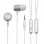 Cool Auriculares Metalizado Stereo 3,5mm Con Micro Plata