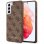 Cool Funda Licencia Guess Tela Marrón para Samsung Galaxy S21