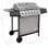Barbecue à gaz VidaXL 6 brûleurs noir/argent